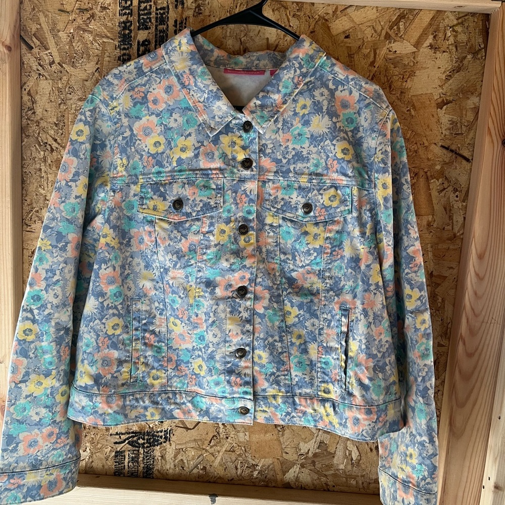 Floral Denim Jacket